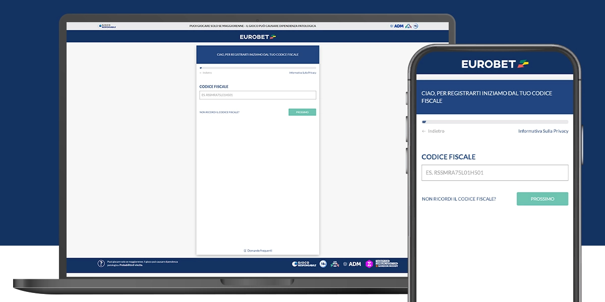 mockup register eurobet