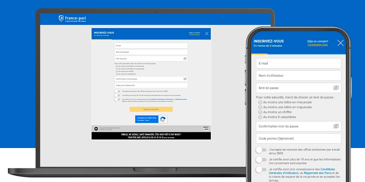 image mockup Inscription France Pari