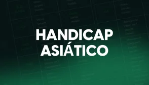 imagem mostra a frase "Handicap Asiáitco" em um fundo degradê verde