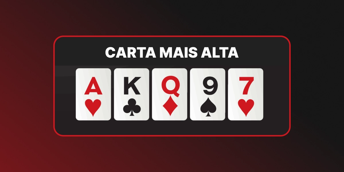 Imagem poker high card carta mais alta