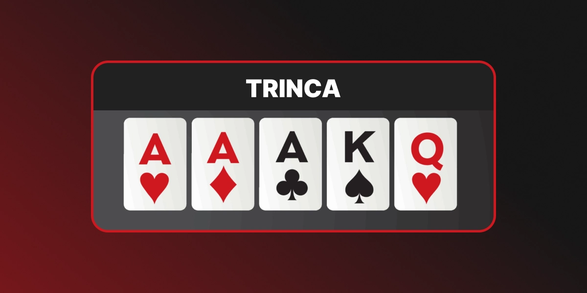 Imagem poker three of a kind trinca