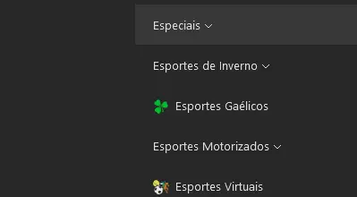 imagem de um screenshot do site da Bet365