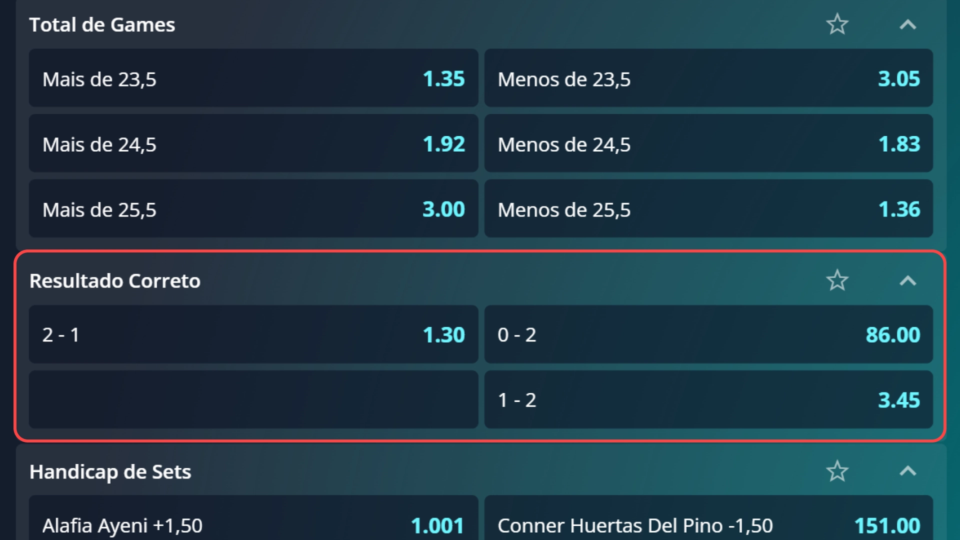 Print resultado correto novibet