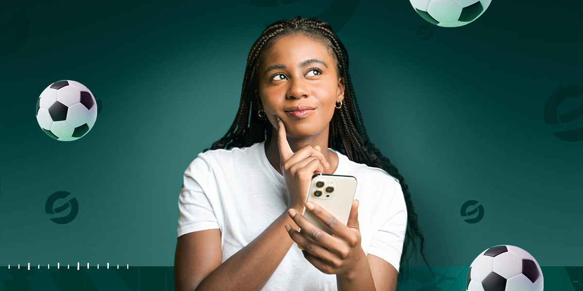 Imagem mostra uma mulher pensativa com um smartphone na mão