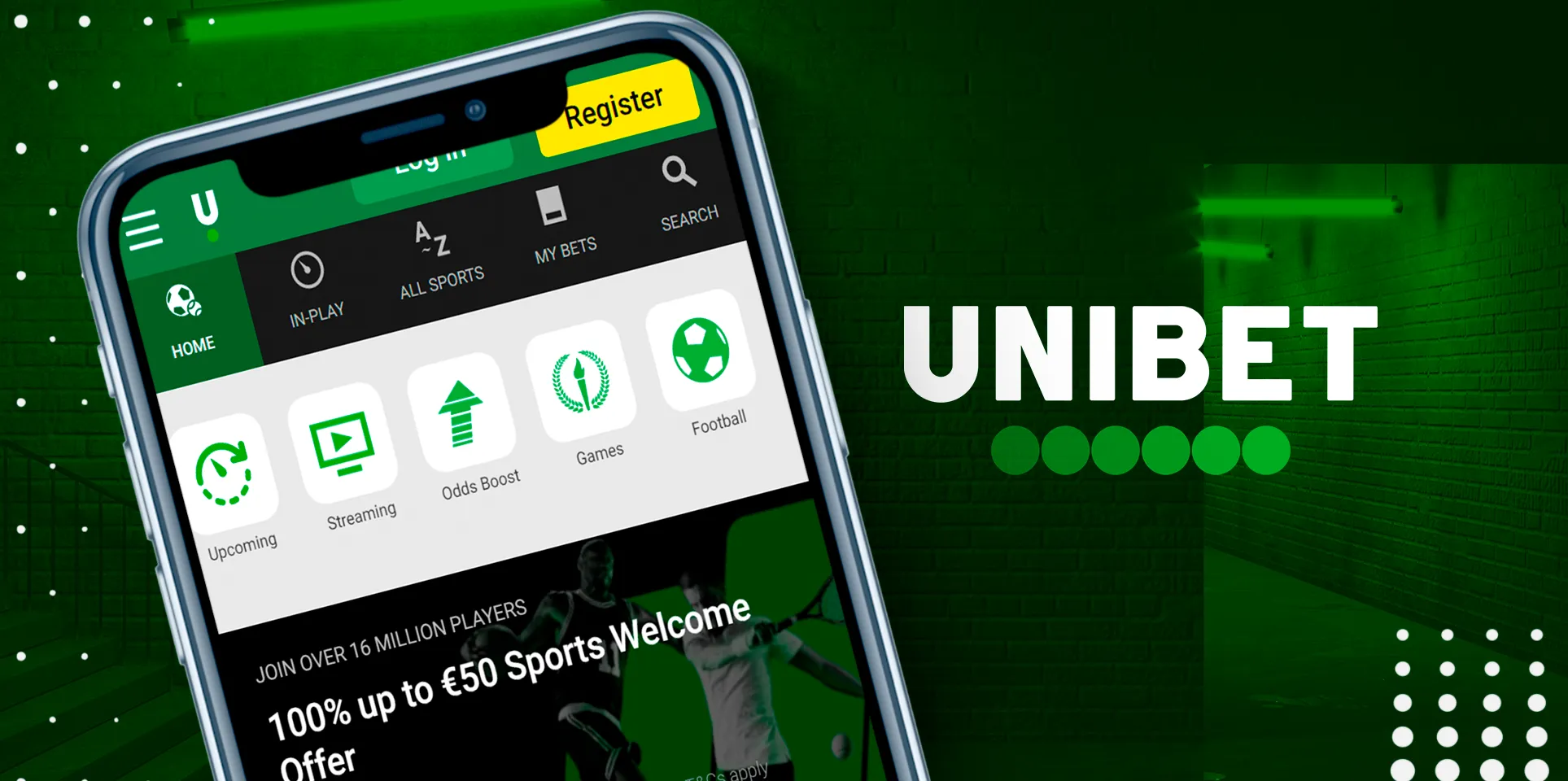 imagem aplicacao unibet