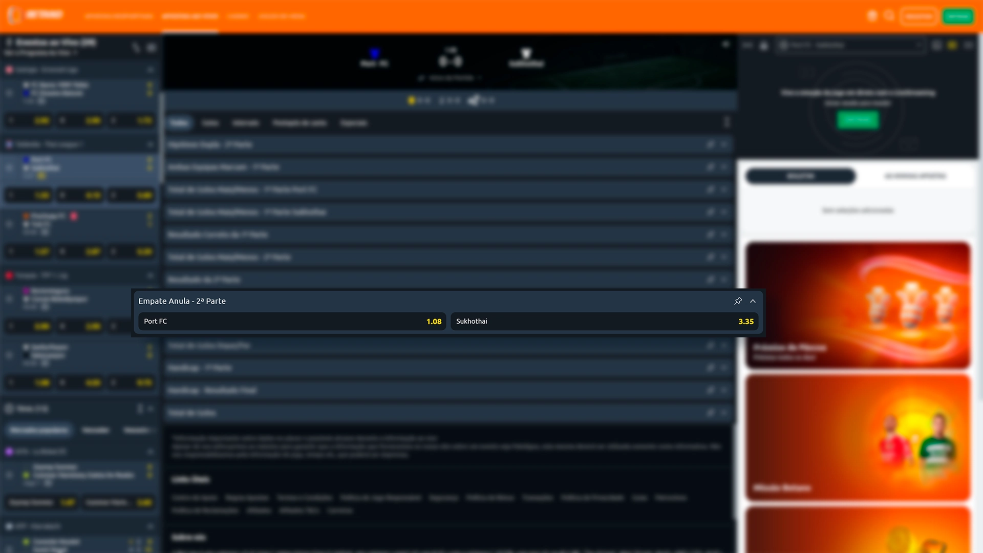 imagem captura empate anula aposta betano