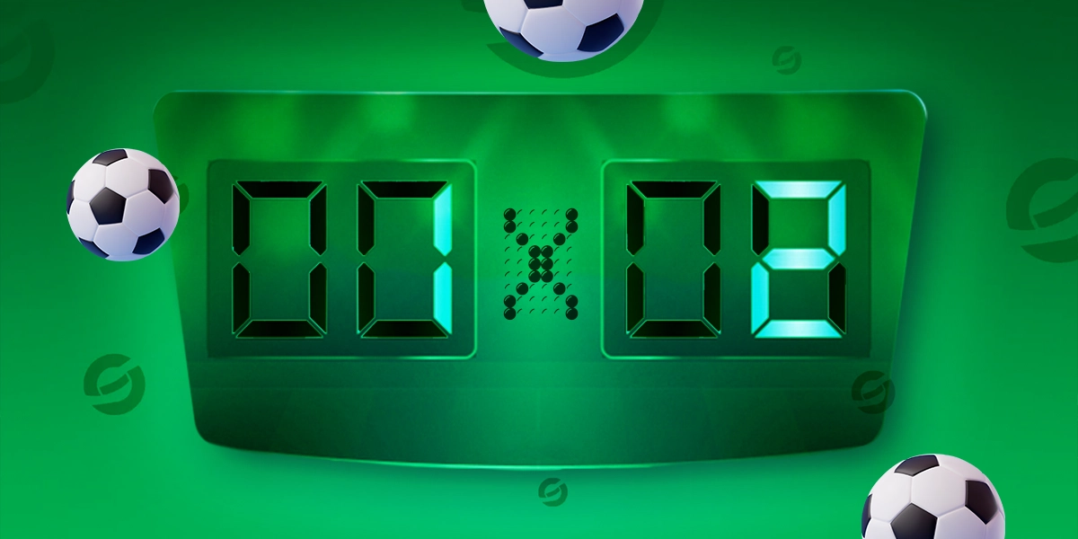 Imagem mostra placar 1 x 2