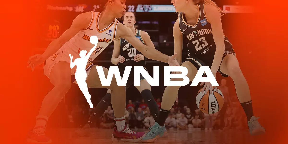 imagem de destaque da WNBA com duas jogadoras adversárias