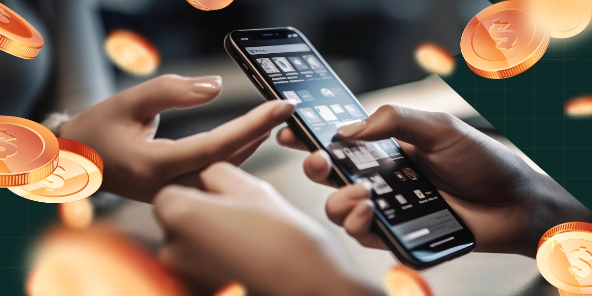 Imagem mostra mãos utilizando smartphone