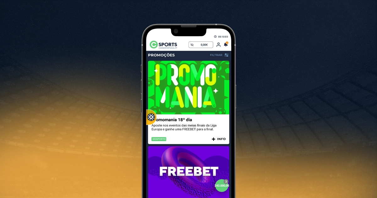 Imagem com celular ao centro mostrando página de melhores promoções