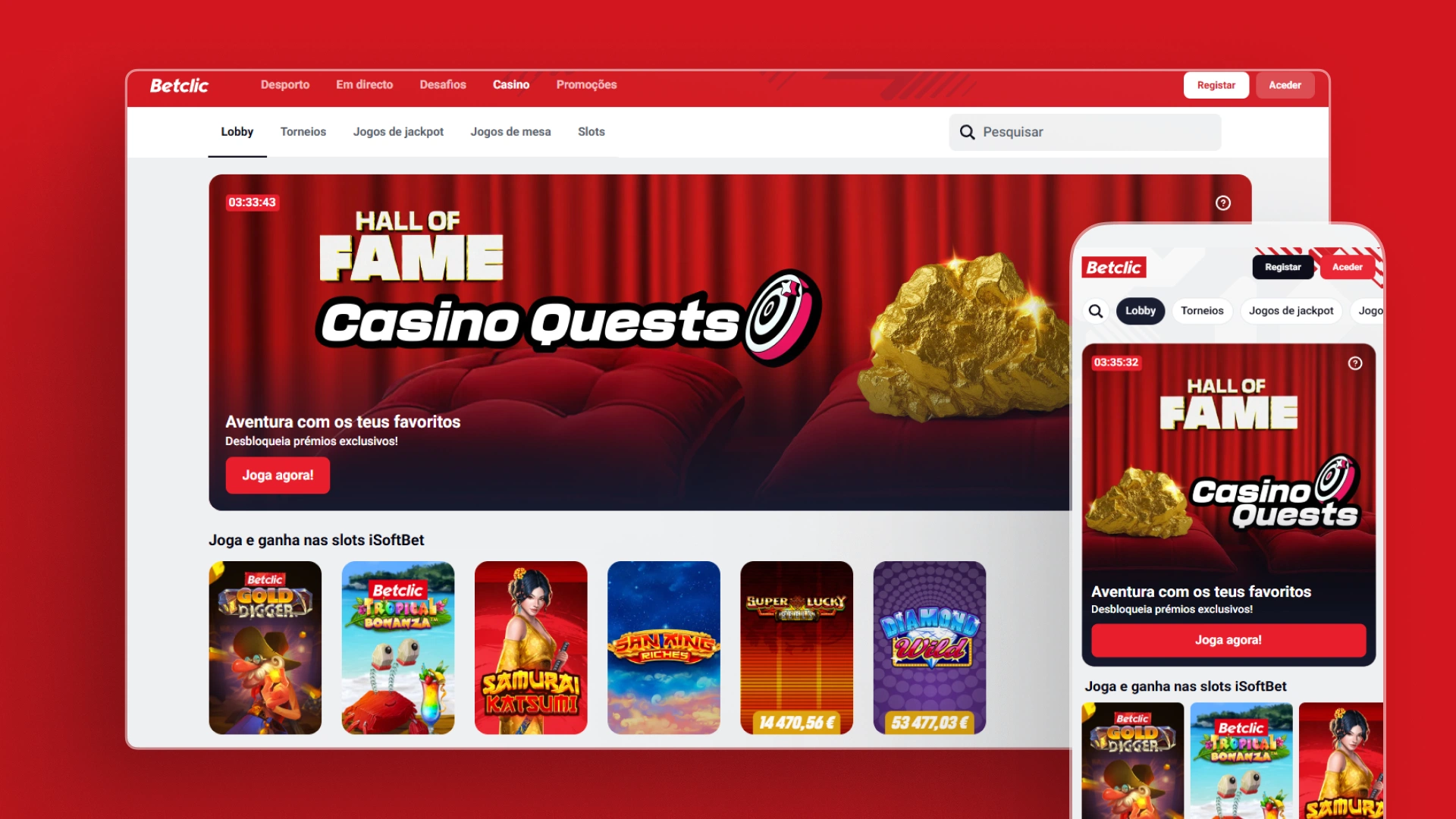 captura de ecrã casino betclic