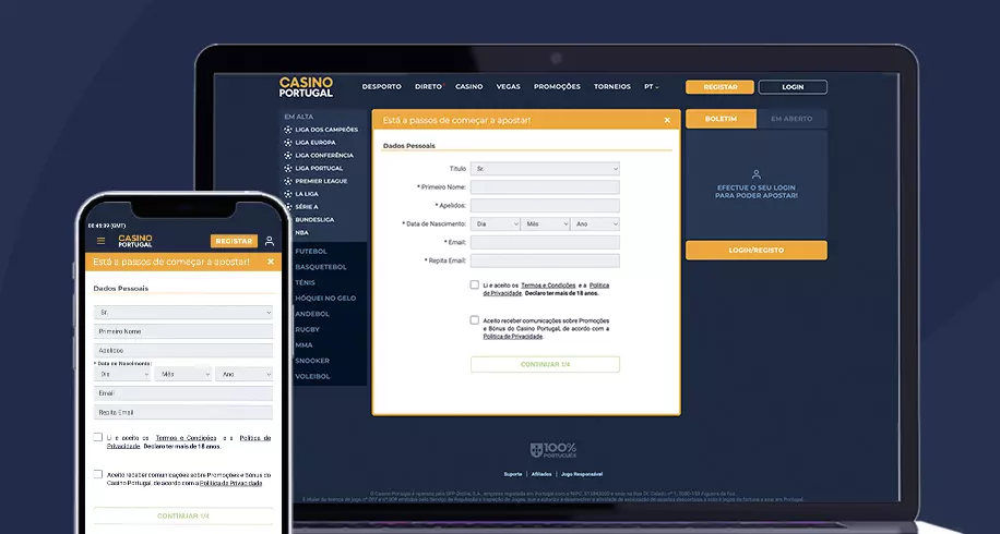 Casino Portugal Registo