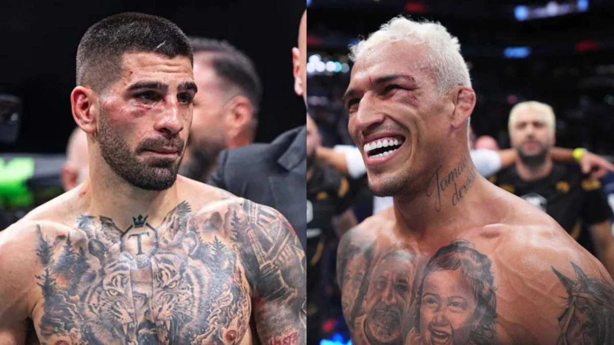 Ilia Topuria e Charles do Bronx vão disputar o cinturão peso-leve na luta principal do UFC 317, em junho (Foto: Reprodução)