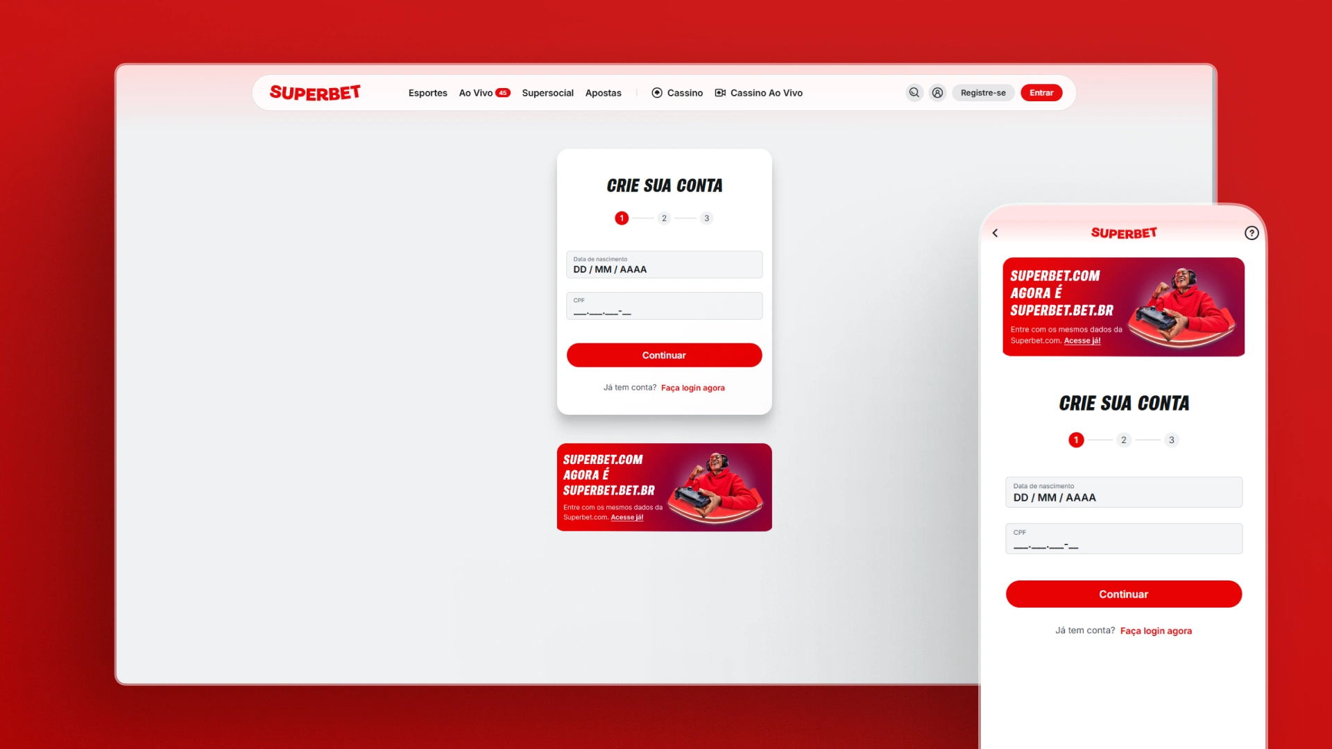 imagem cadastro superbet