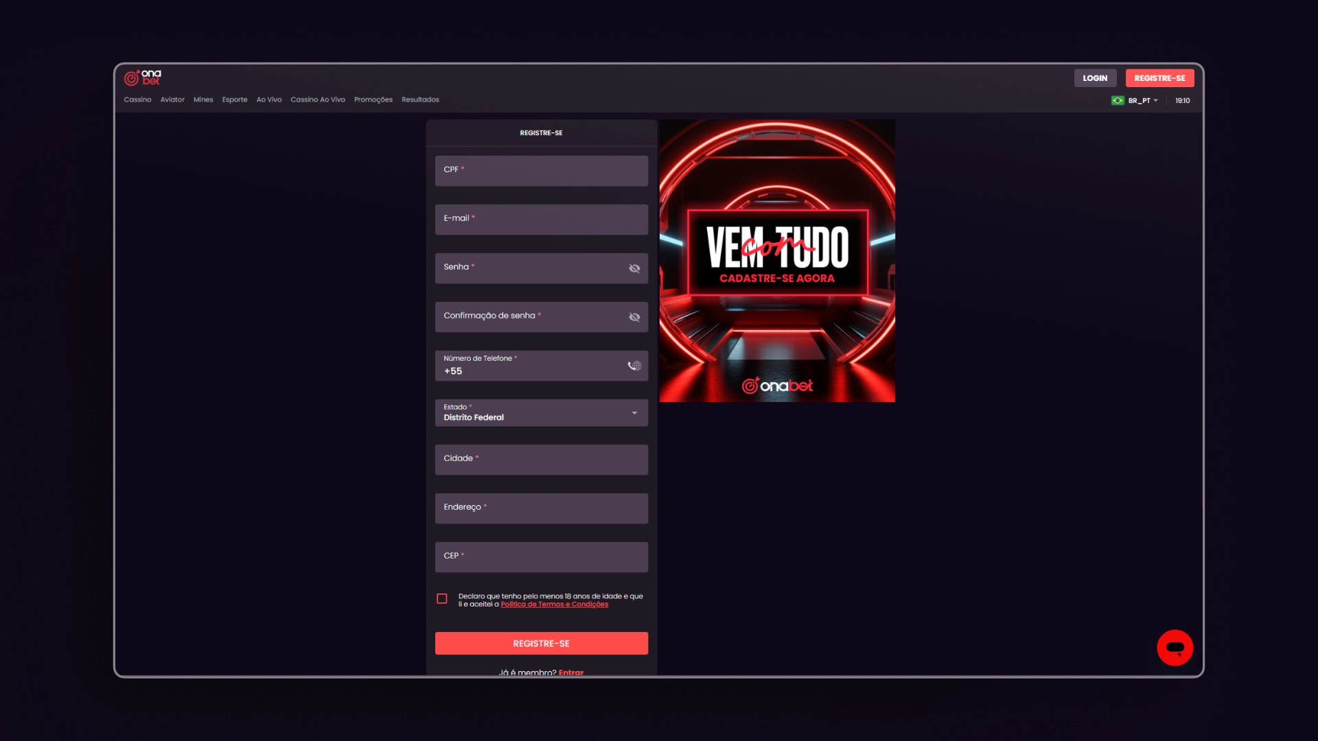 imagem captura cadastro 02 Onabet