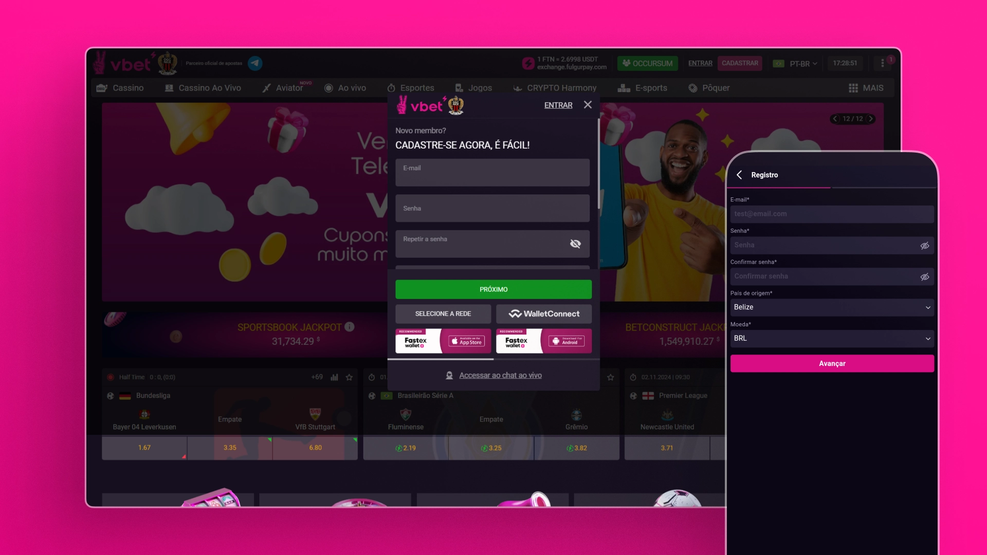 imagem captura cadastro vbet