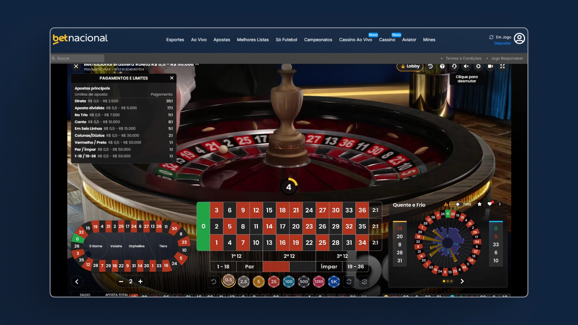 imagem casino ao vivo betnacional