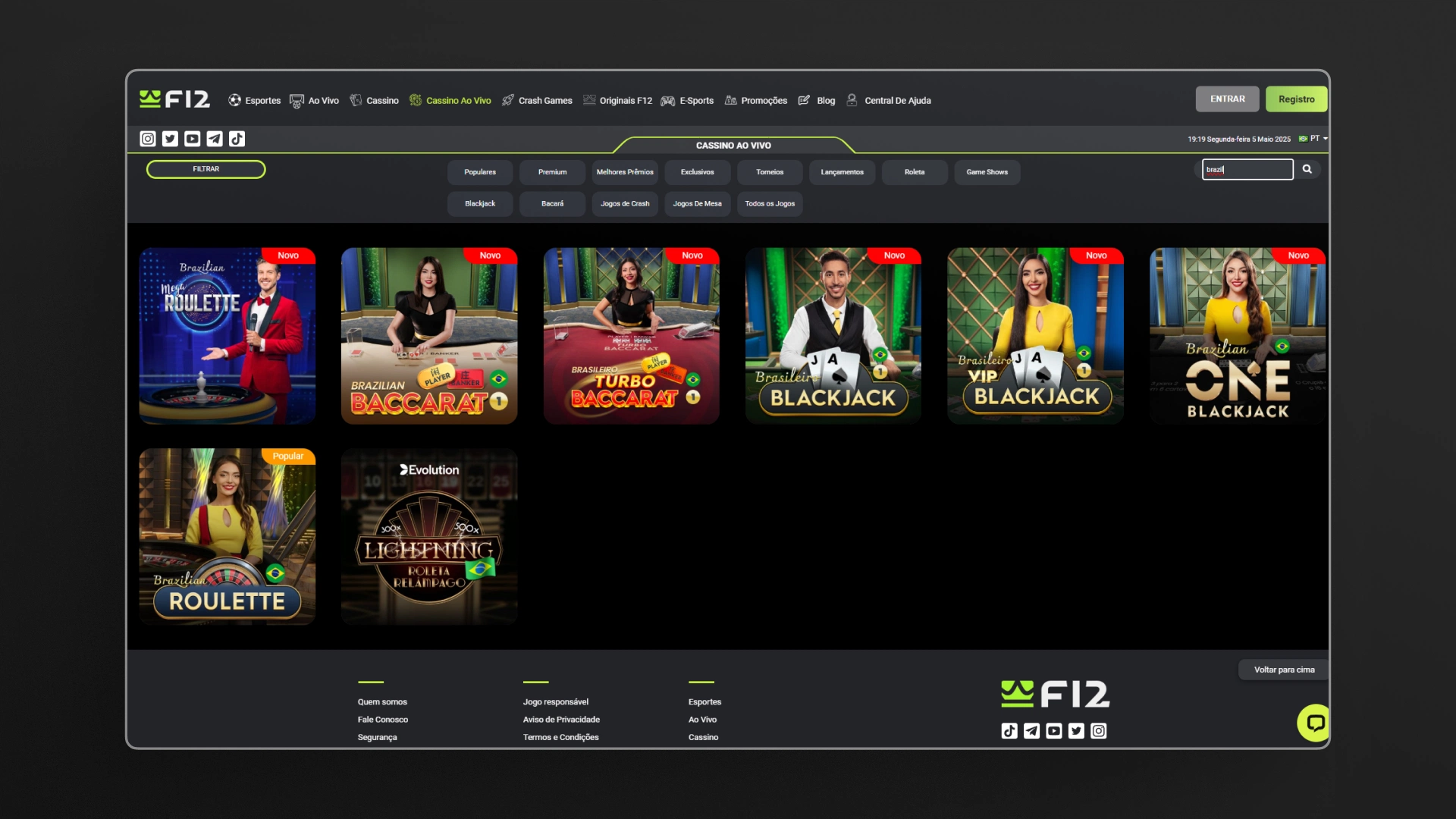 imagem cassino ao vivo f12 bet