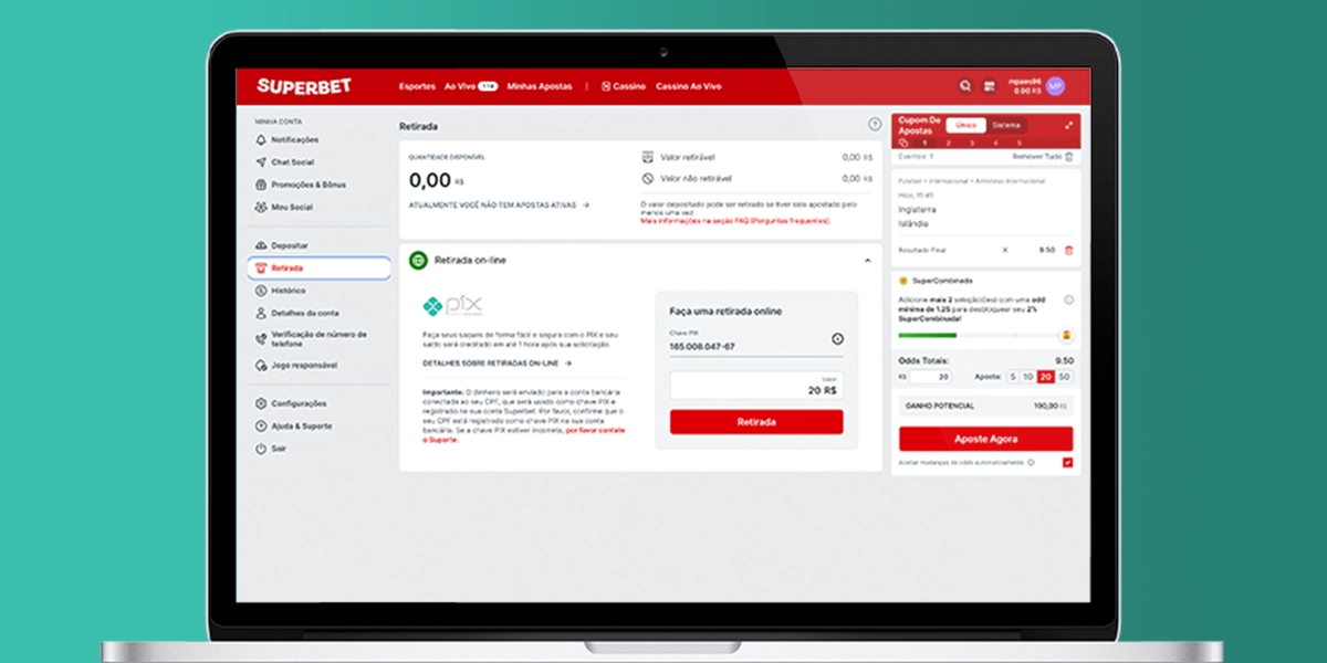 imagem ilustrativa Superbet saque Pix