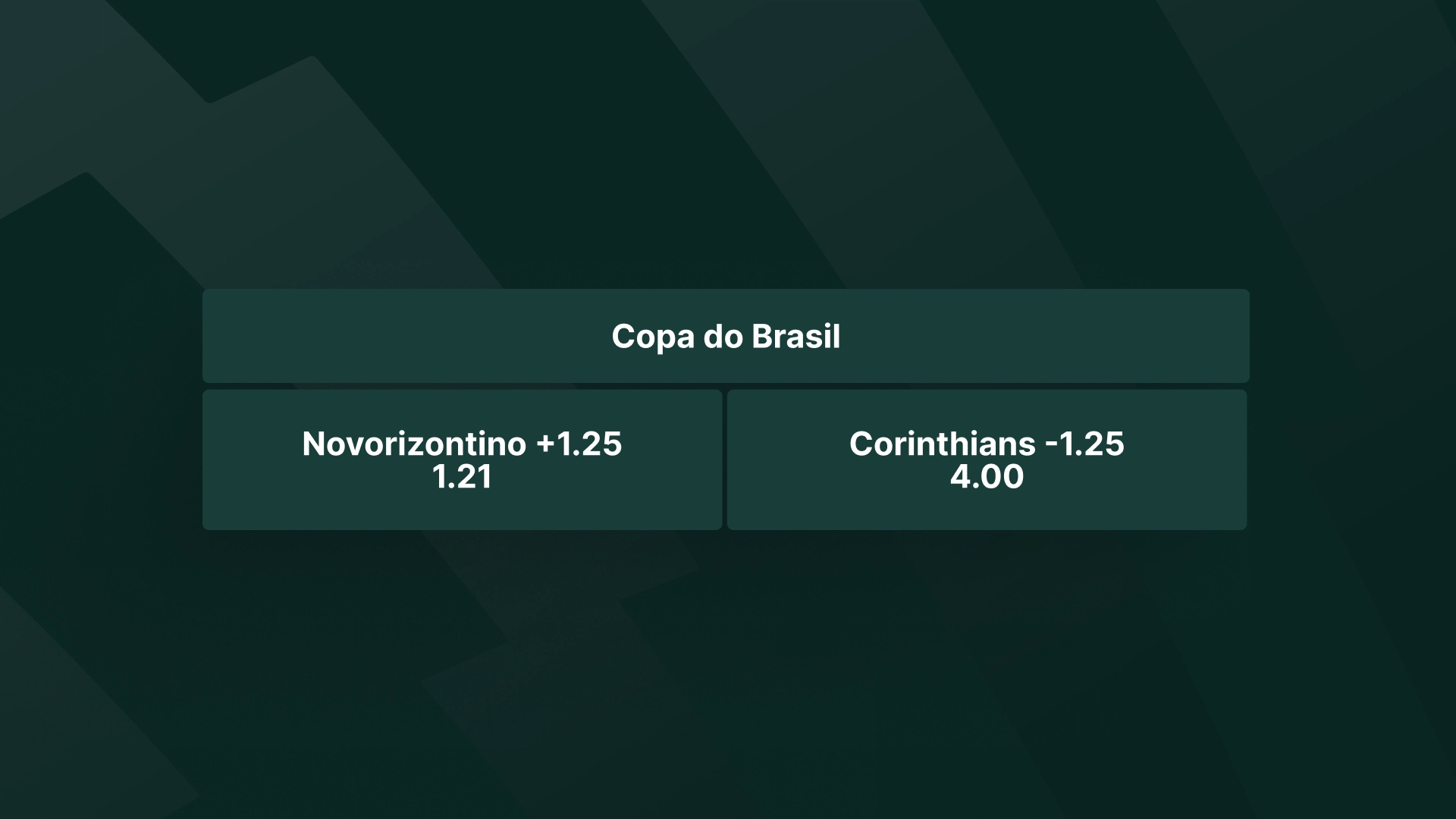 imagem ilustrativa tabela handicap asiatico -1.25+1.25