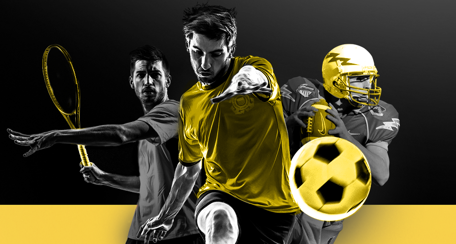 Imagem mostra jogadores de diversas modalidades esportivas