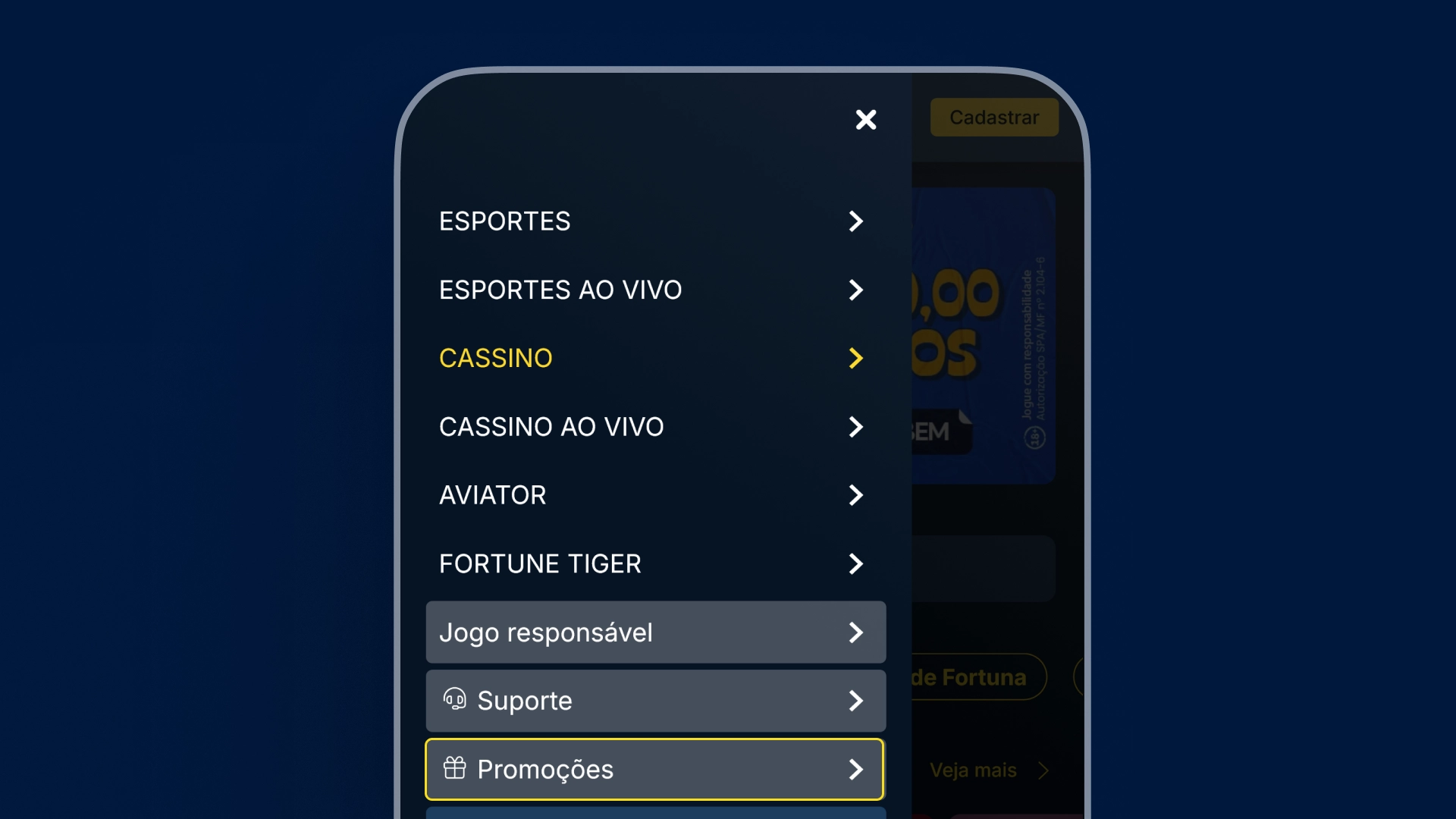 screenshot Passo a passo para entrar em contato estrelabet