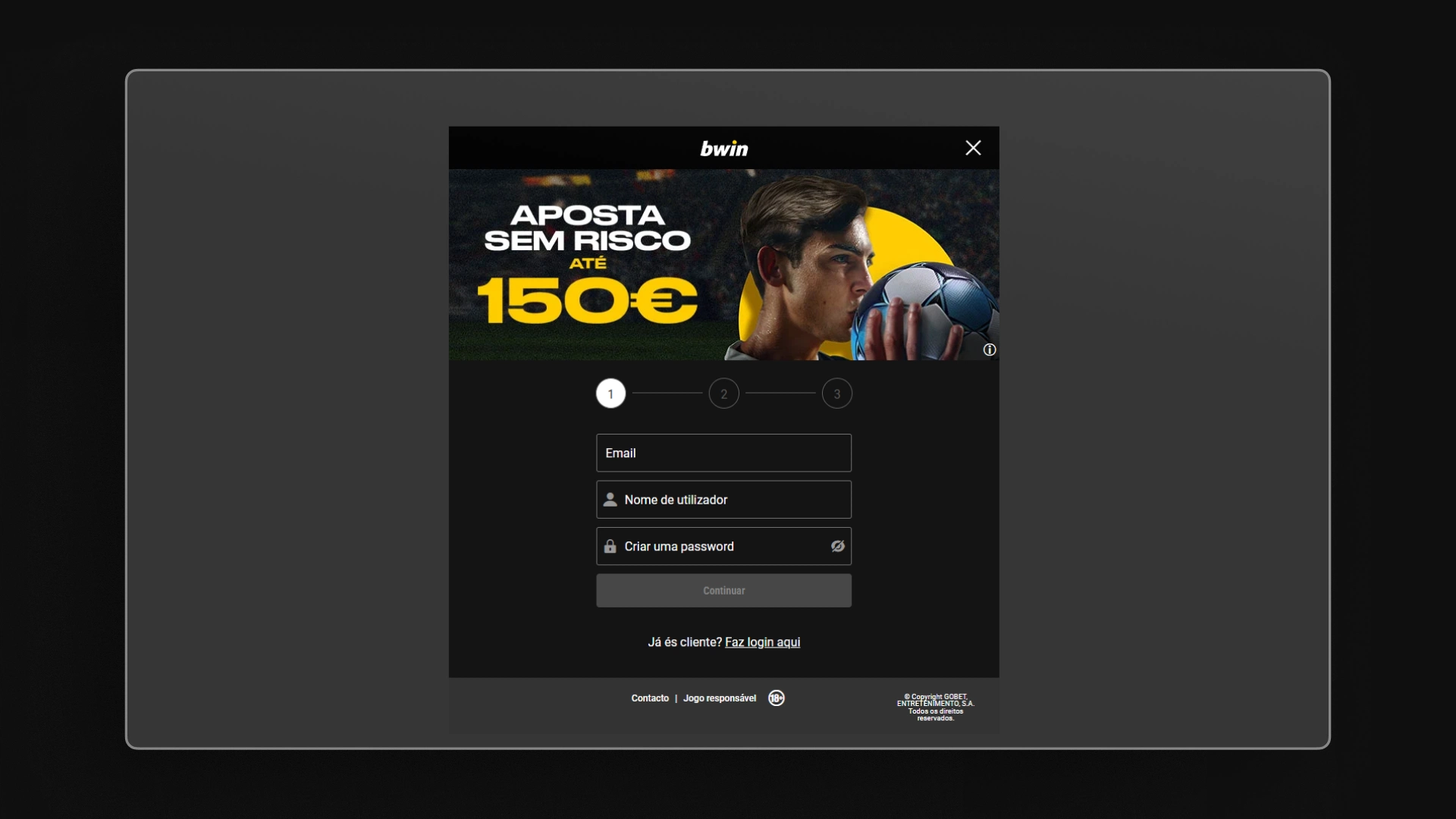screenshot Subscreva bwin