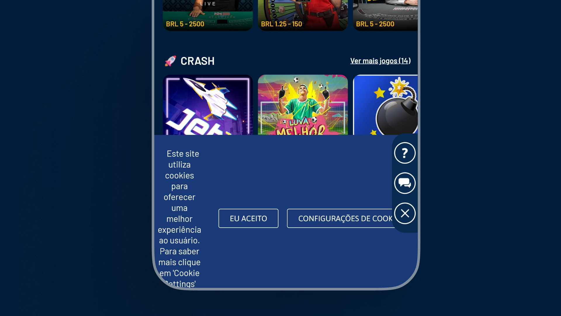 screenshot menu faq galerabet