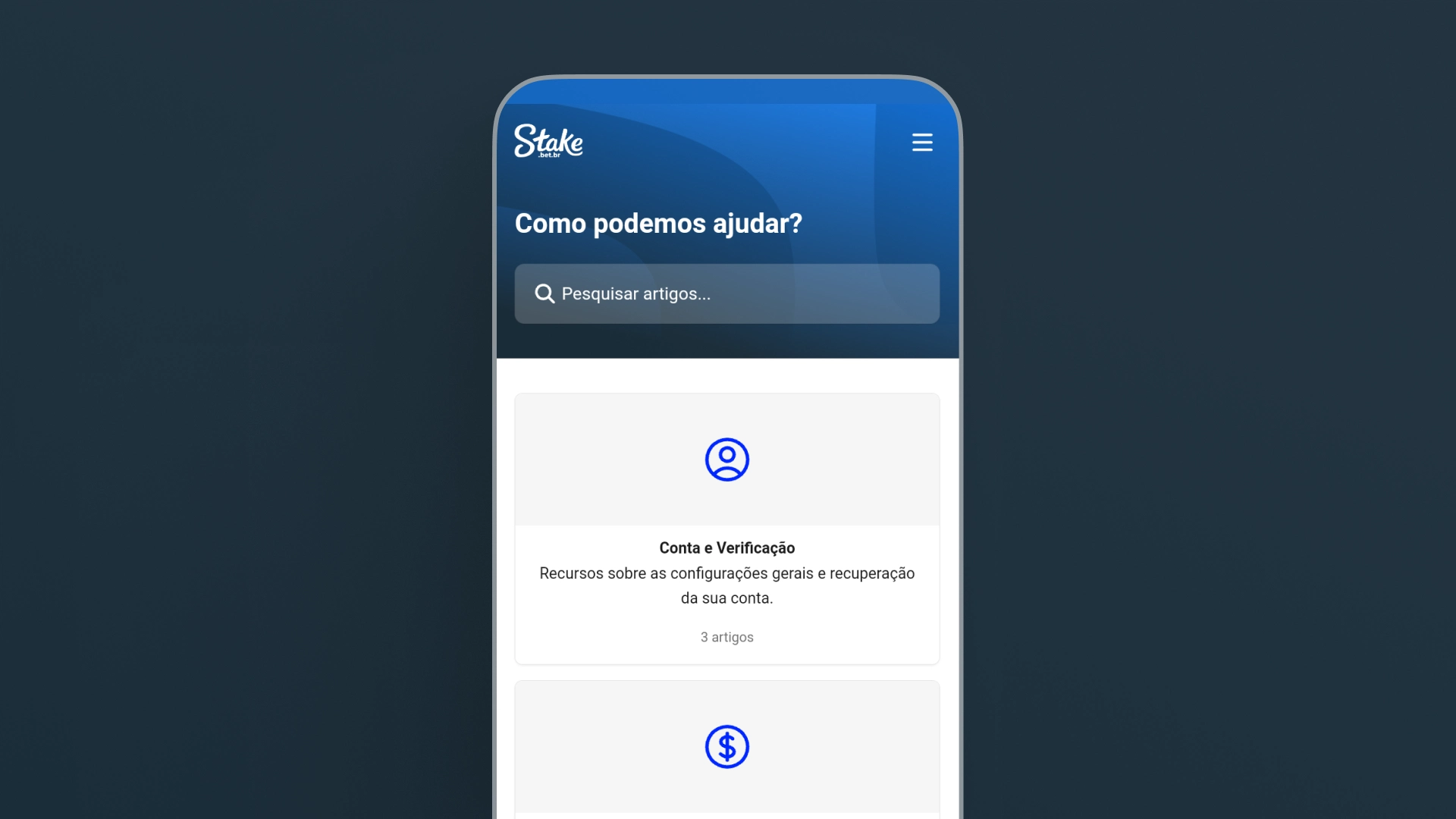 screenshot mobile faq stake