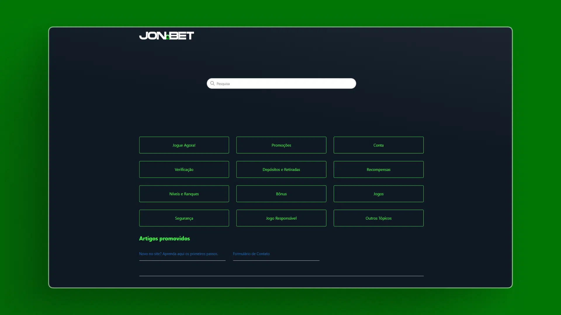 screenshot pagina ajuda jonbet