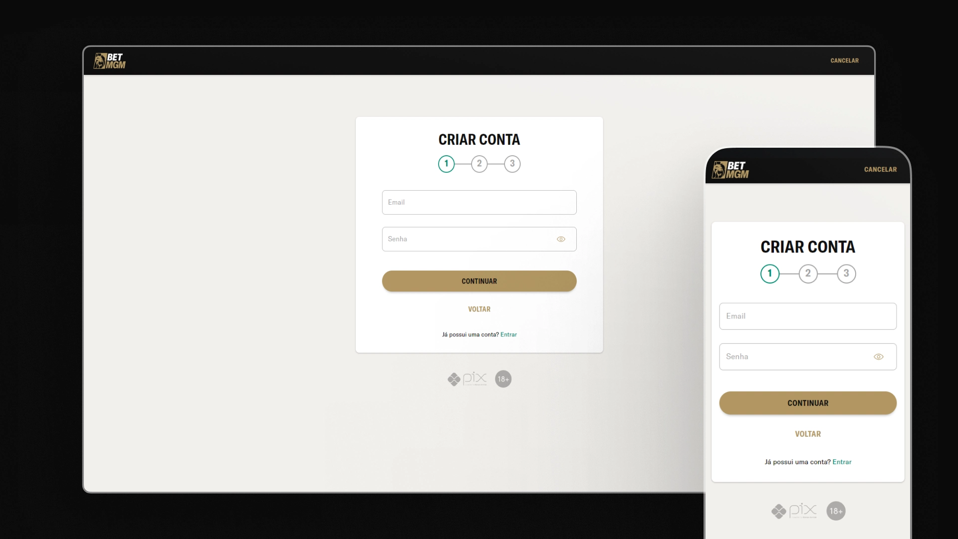 screenshot registro BetMGM