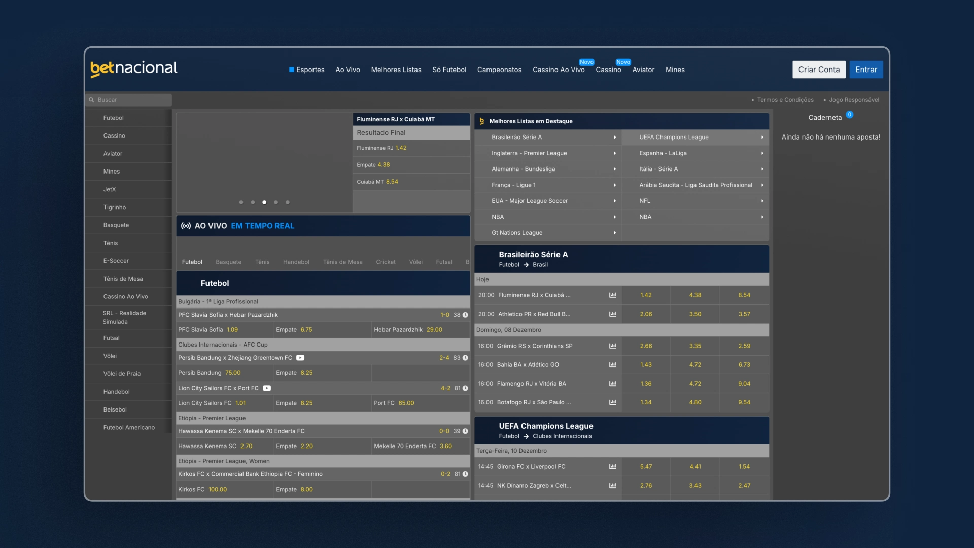 imagem Escolha um Evento Betnacional