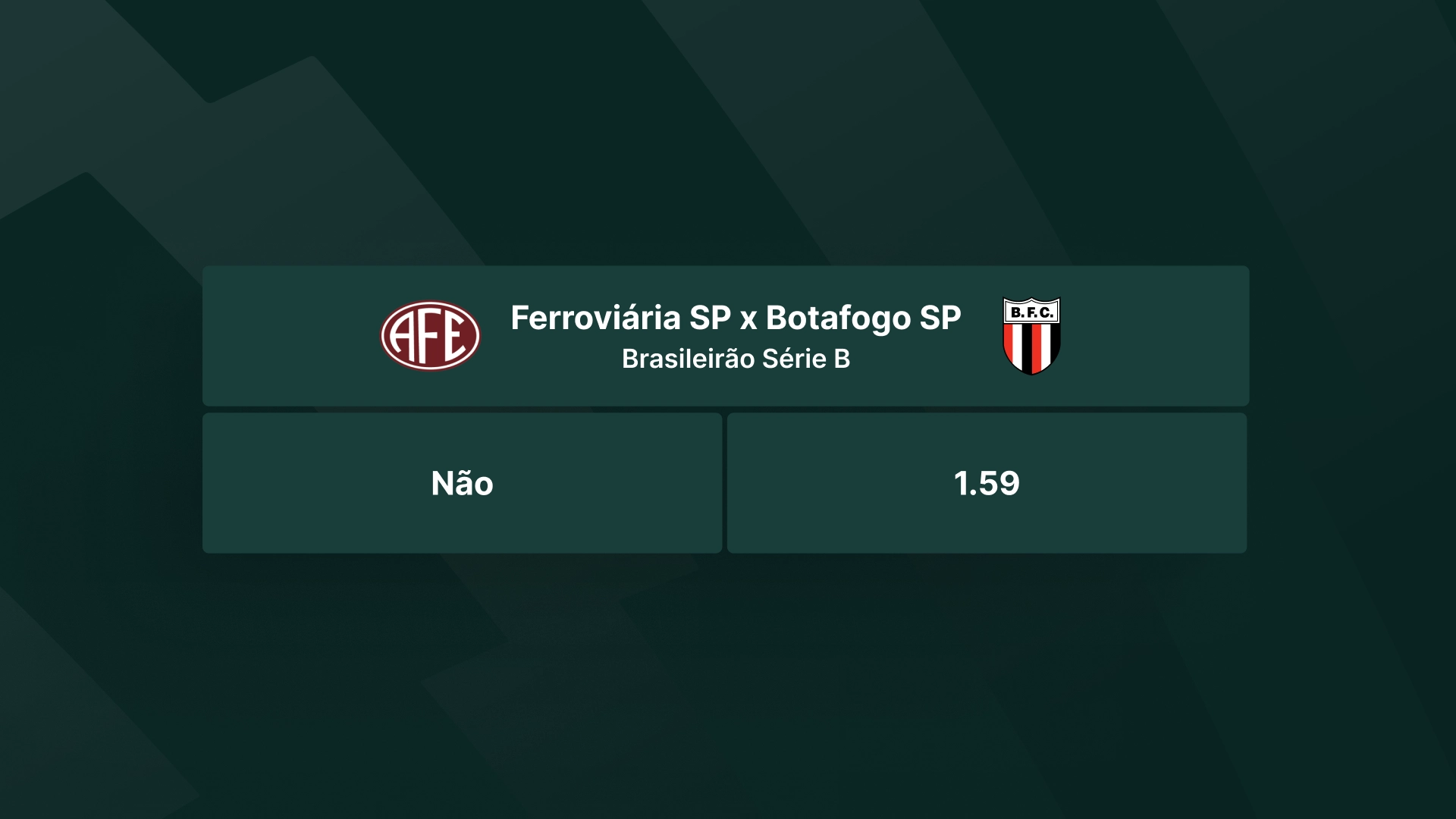 imagem ilustrativa tabela Ambas Marcam NÃO