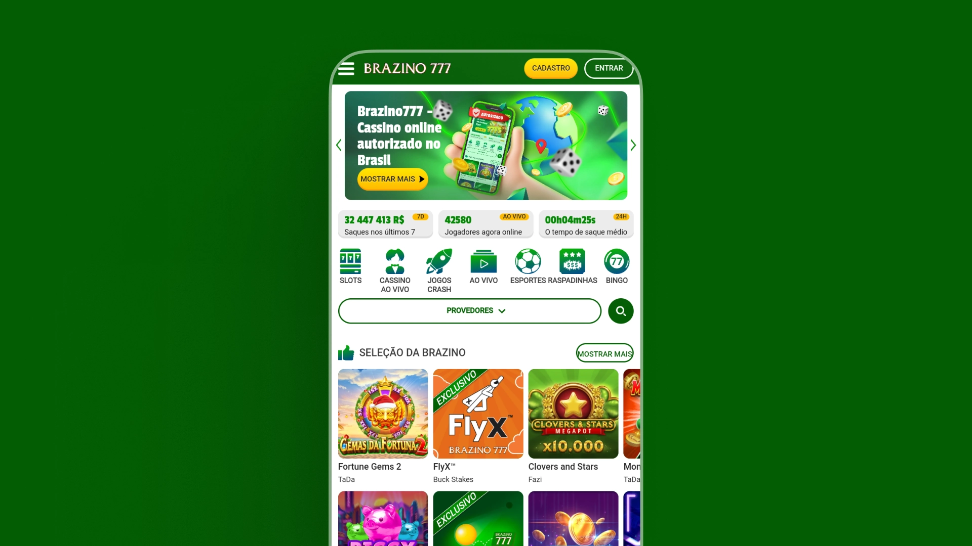 imagem mockup mobile app brazino777