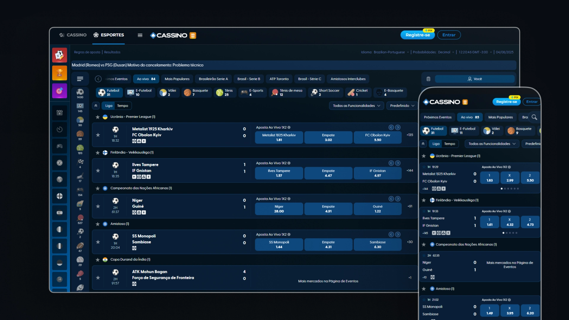 imagem transmissao ao vivo Cassino Bet