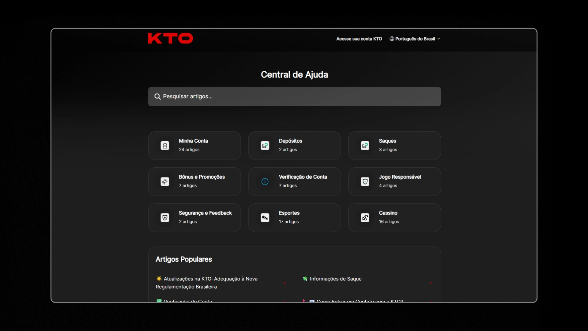 screenshot ajuda kto