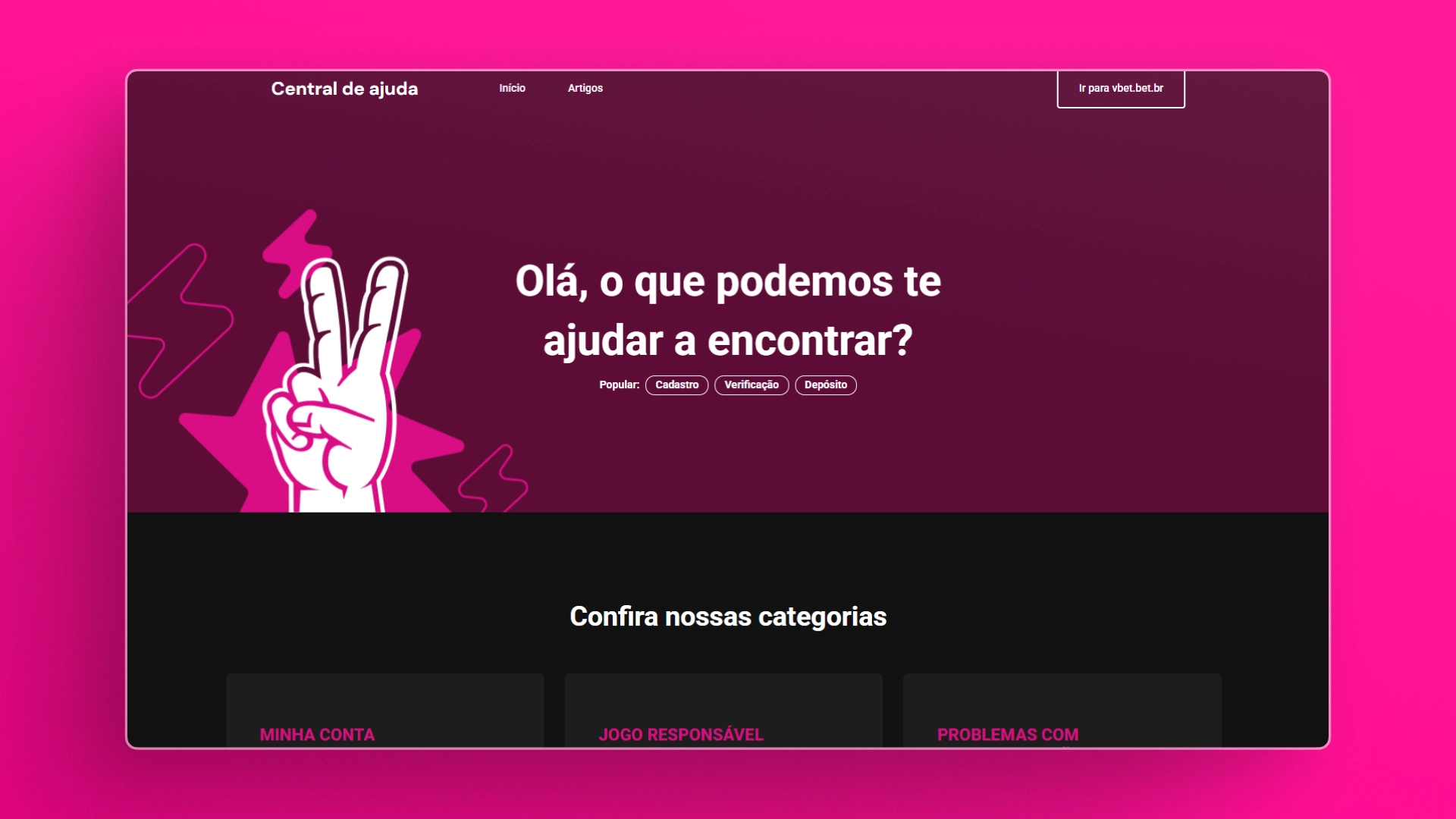 screenshot ajuda vbet