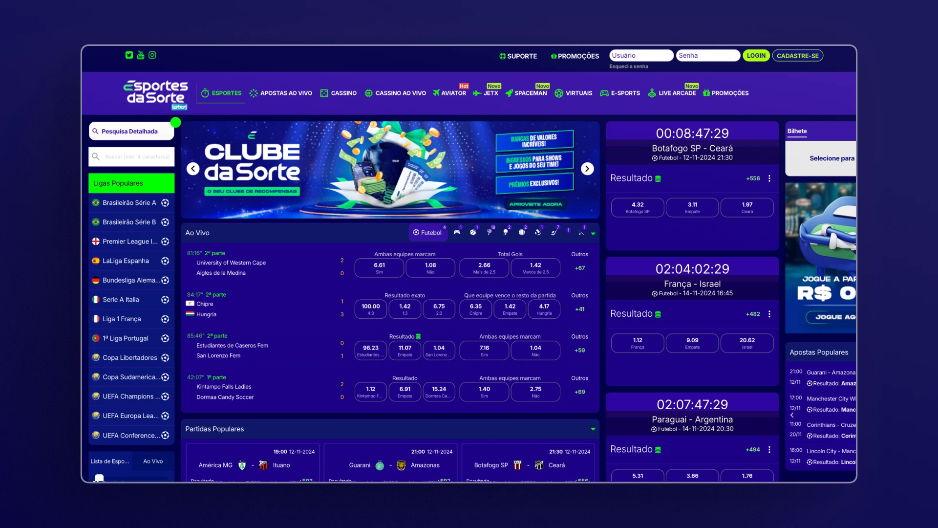 imagem Acesse o Site Oficial esportes da sorte