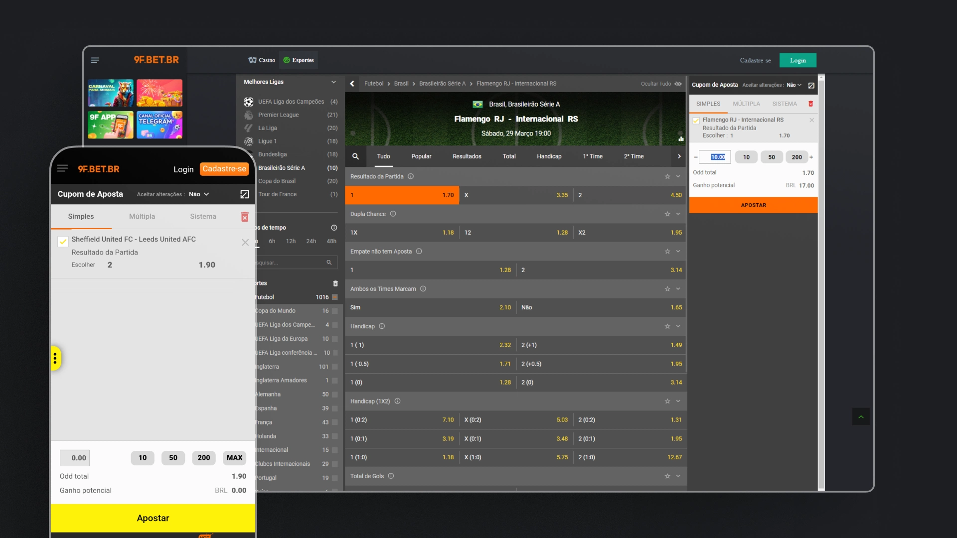 imagem Como Apostar 9f bet