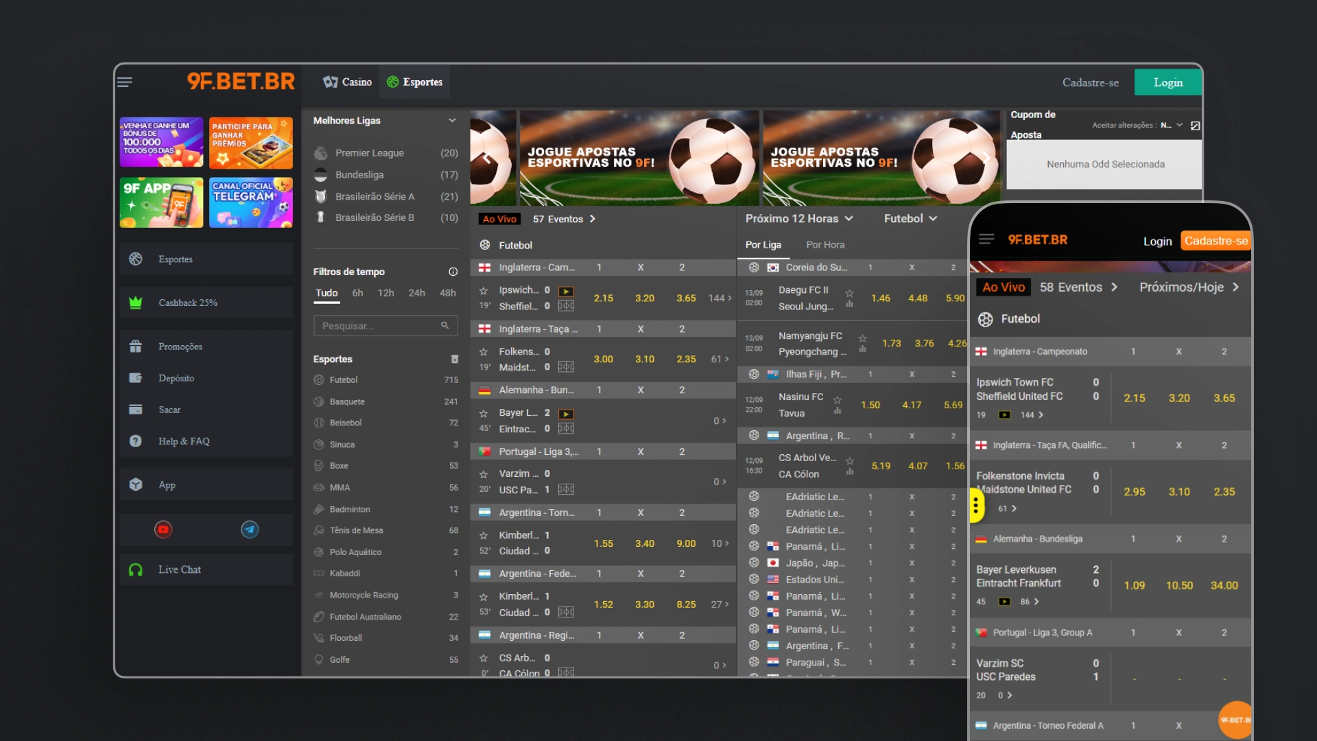 imagem Transmissão ao Vivo 9f bet