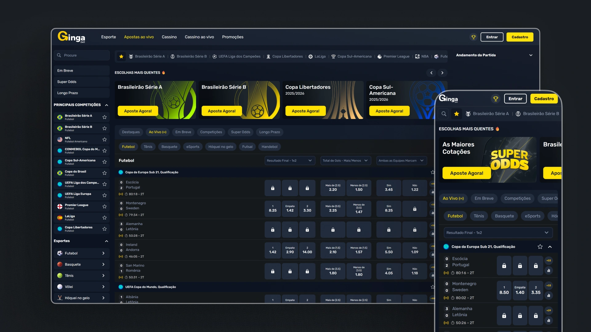 imagem Transmissão ao Vivo Gingabet