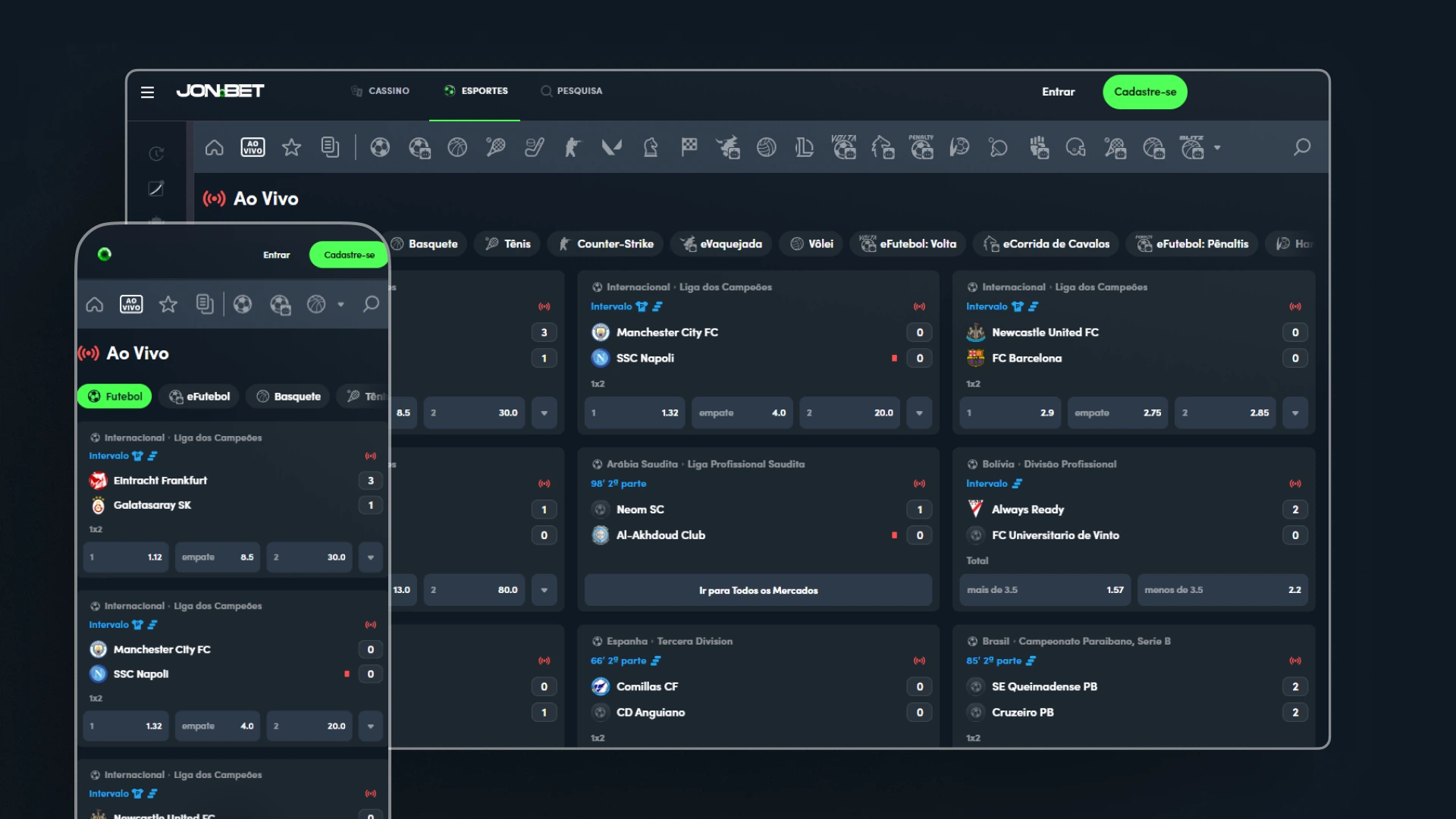 imagem Transmissão ao Vivo jonbet