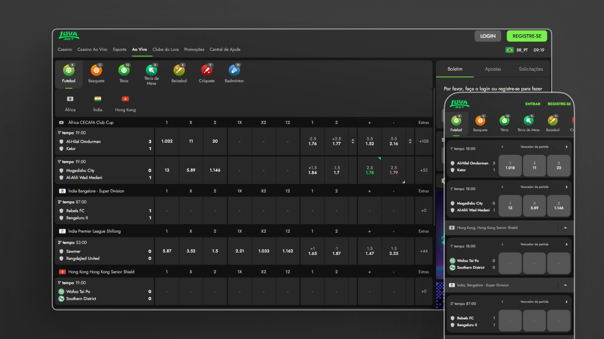 imagem Transmissão ao Vivo luva bet