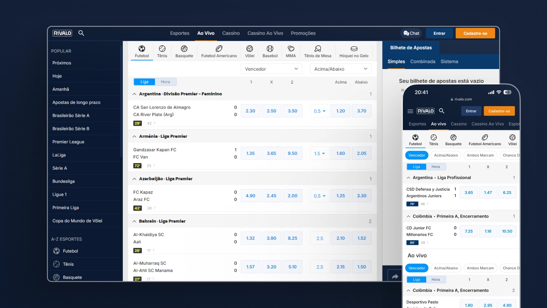 imagem Transmissão ao Vivo rivalo