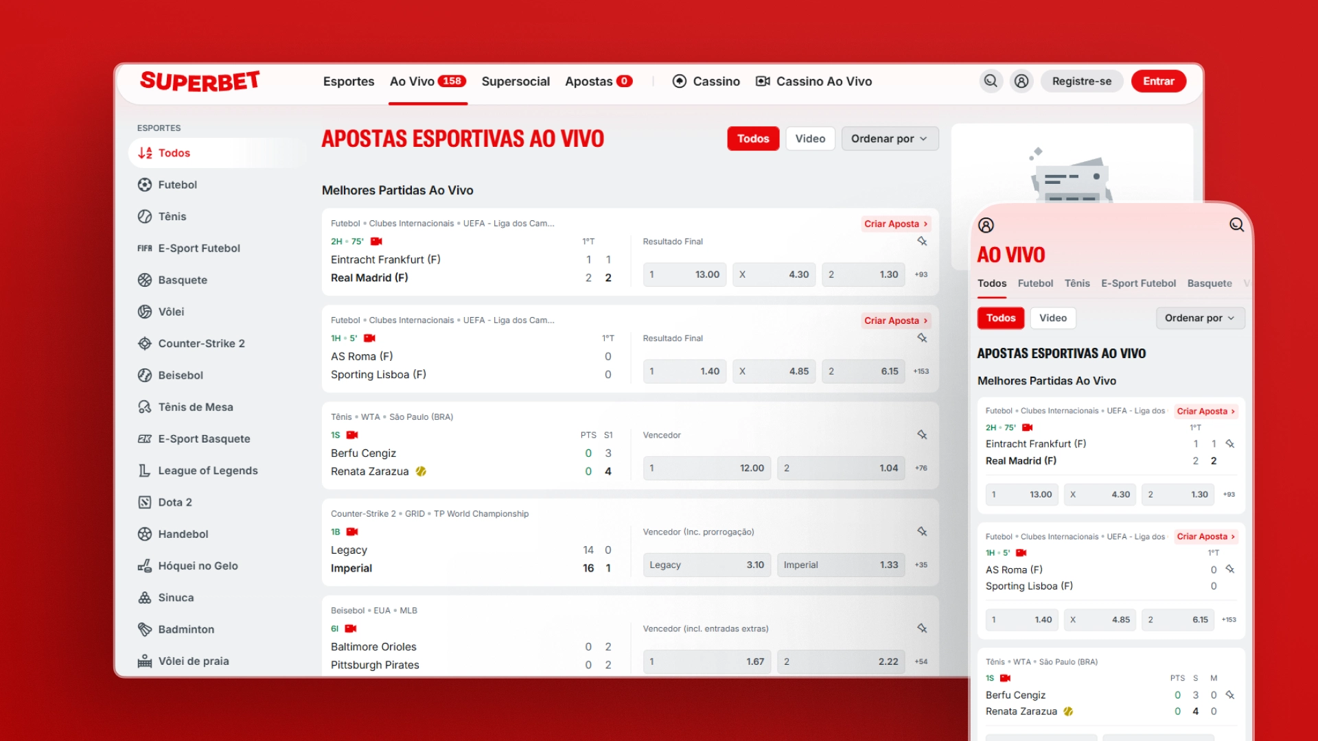 imagem Transmissão ao Vivo superbet