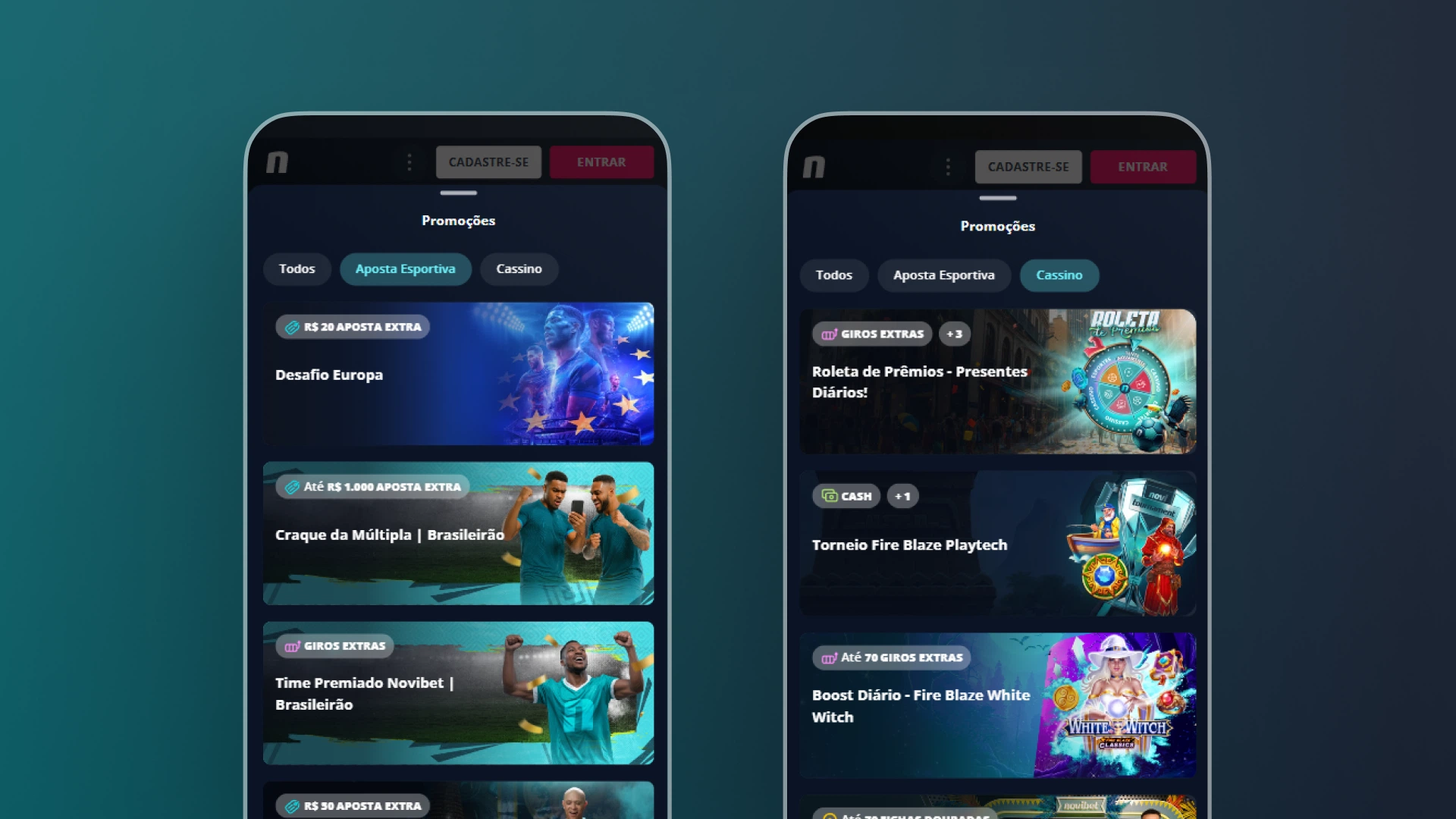 imagem bonus promoçoes mobile Novibet