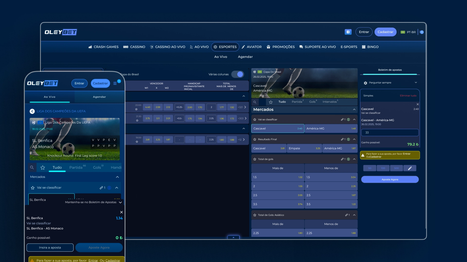 imagem captura aposta Oleybet