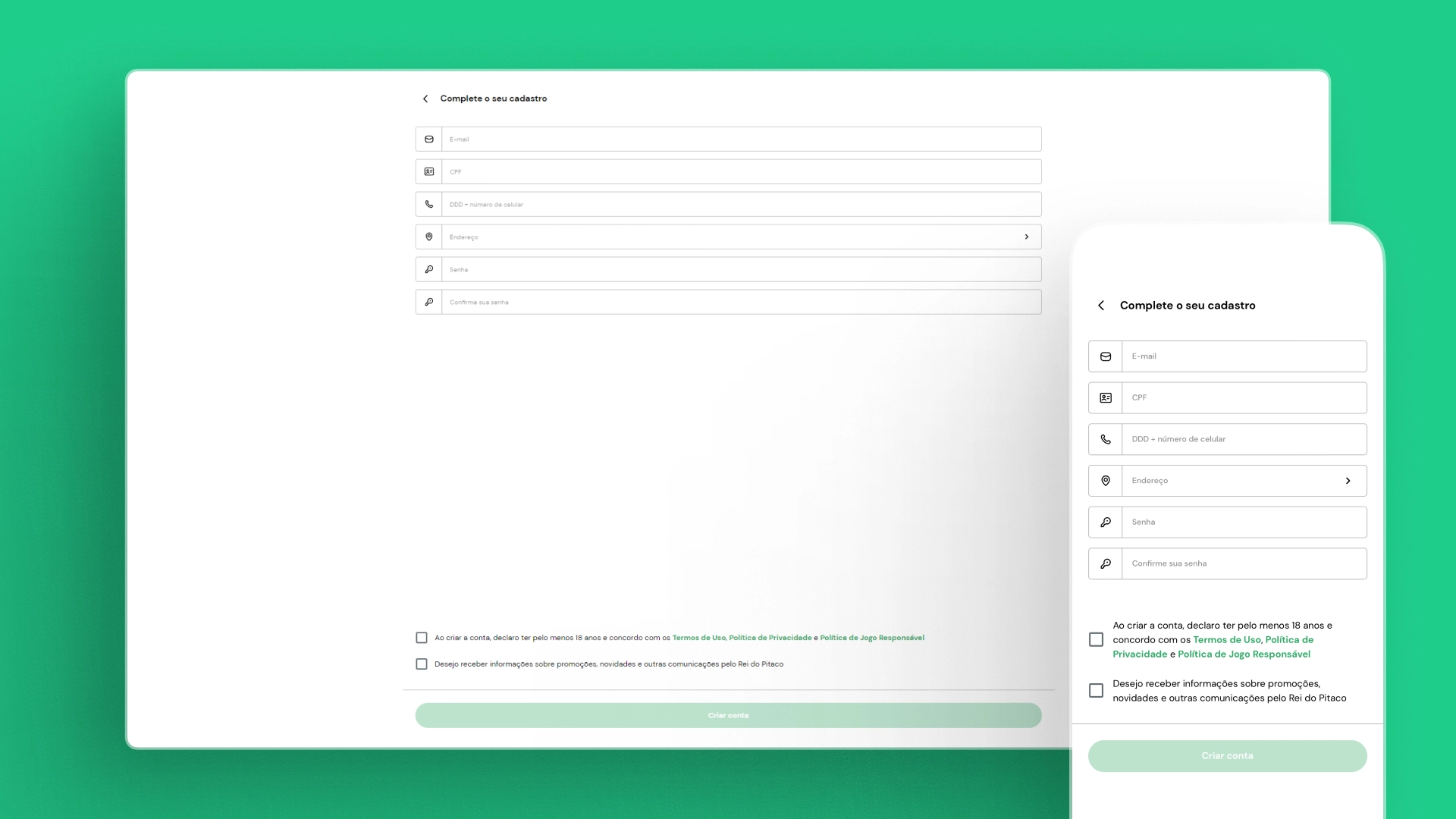 imagem captura cadastro rei do pitaco