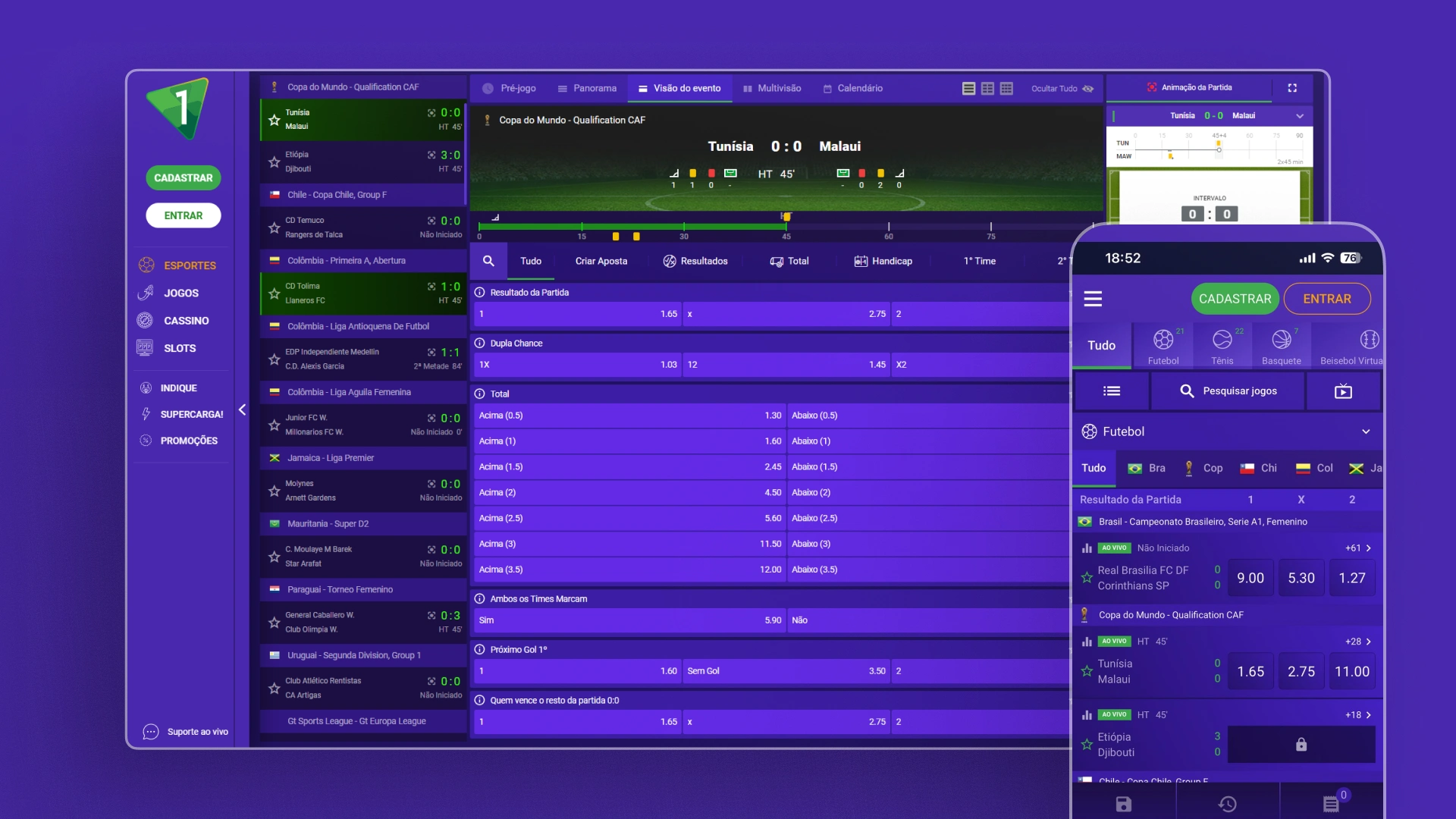 imagem captura futebol ao vivo aposta1