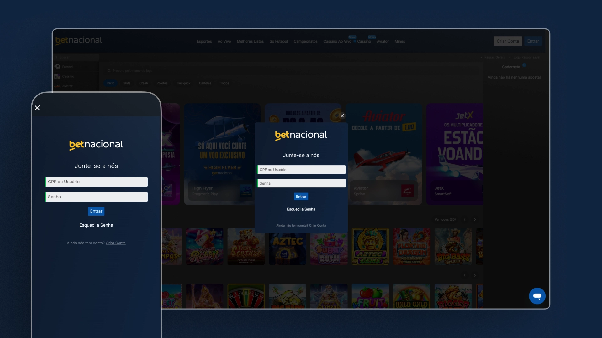 imagem criar aposta passo 01 betnacional